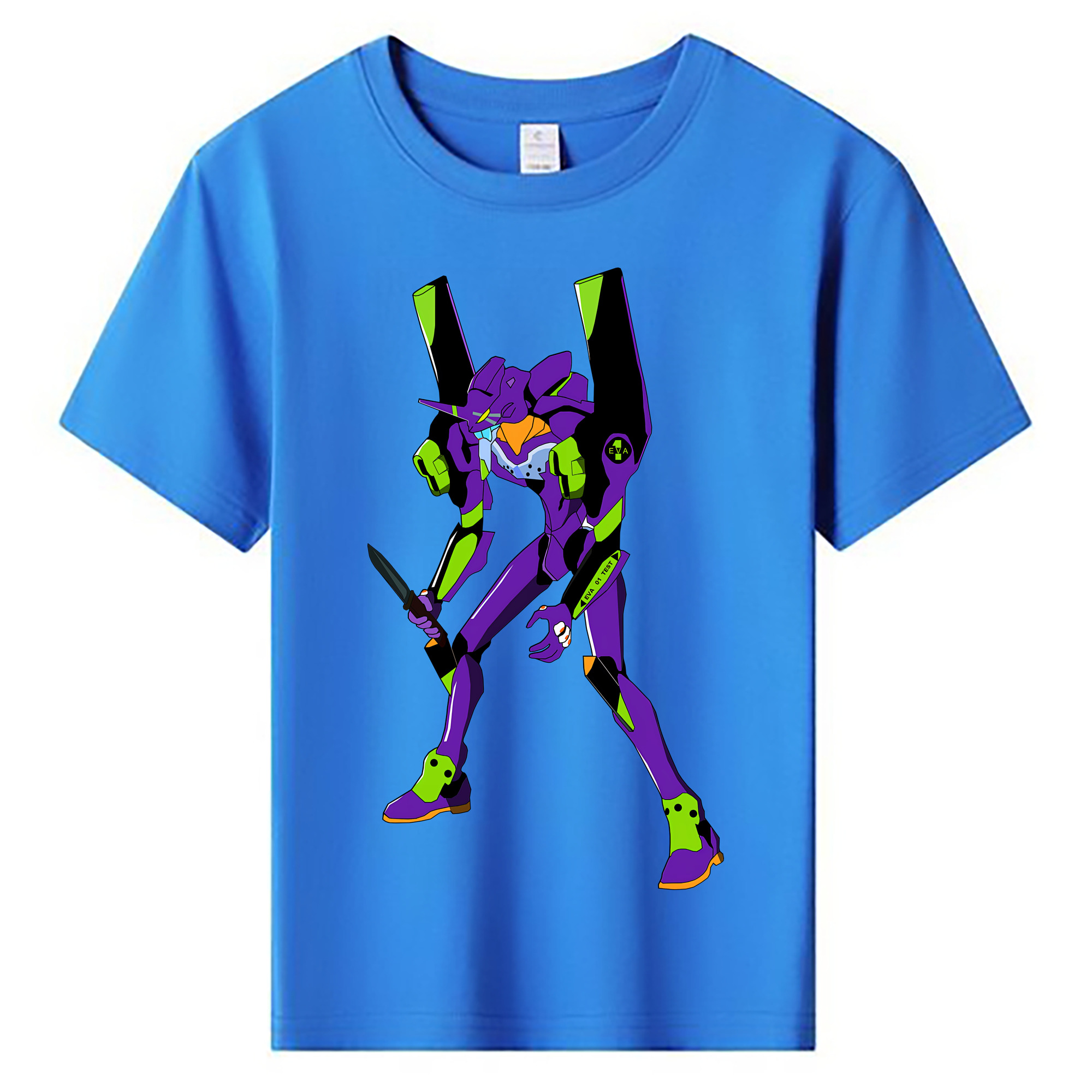 （画像用） EVA 新世紀エヴァンゲリオン 綿100％キッズTシャツ（フロントプリント）